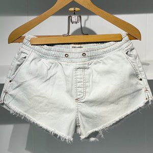 Billabong Coast Line Denim Shorts | Women's Size Medium | Acid Blue